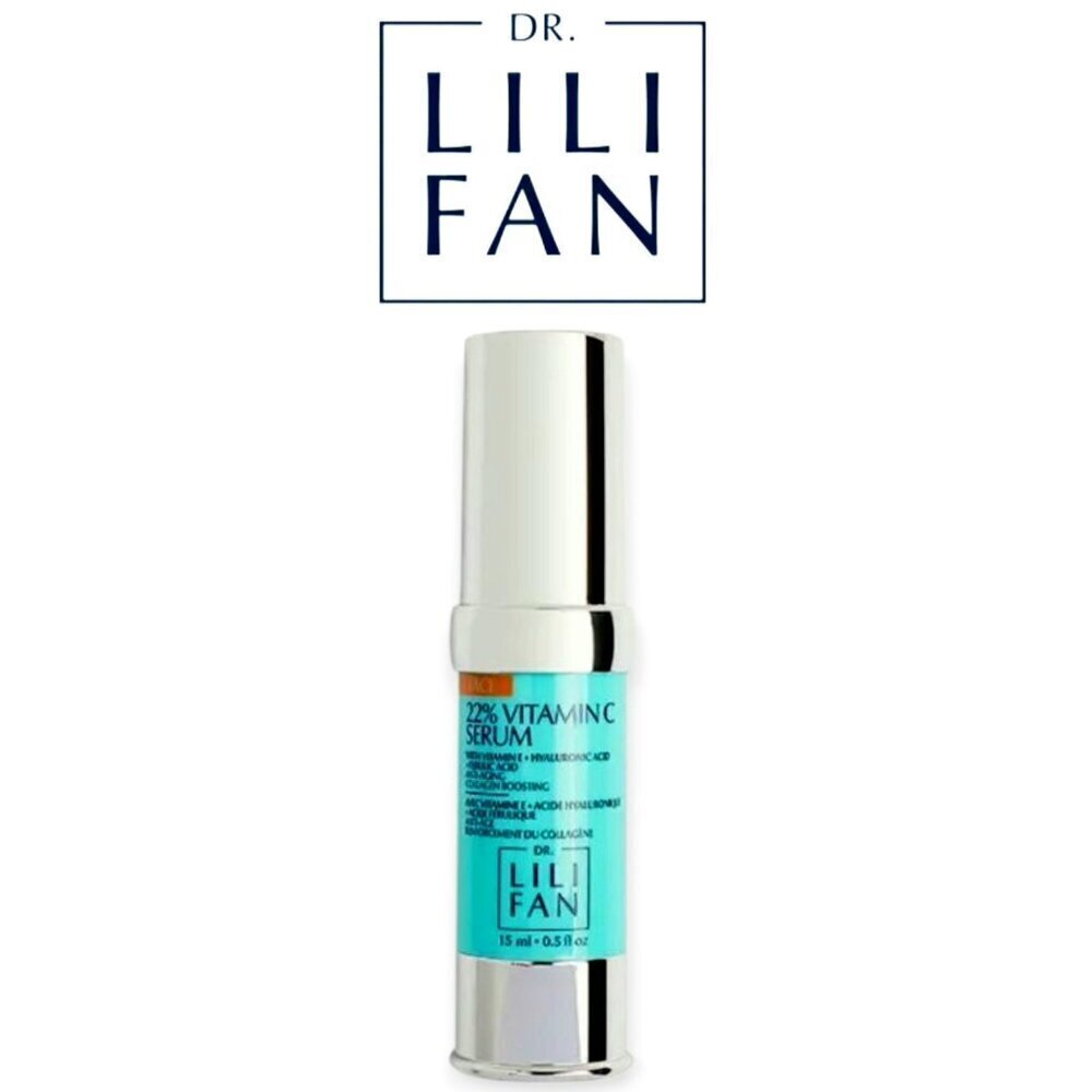Dr Lili Fan 22 Percent Vitamin C Face Serum 15ml Hyaluronic Acid Brightening